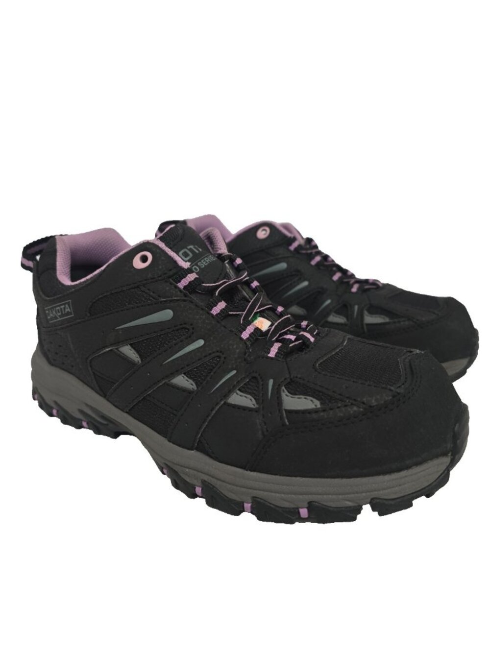Dakota Women's Low-Cut Aluminum Toe CP Work Shoe 2003 Black/Purple Size 7M